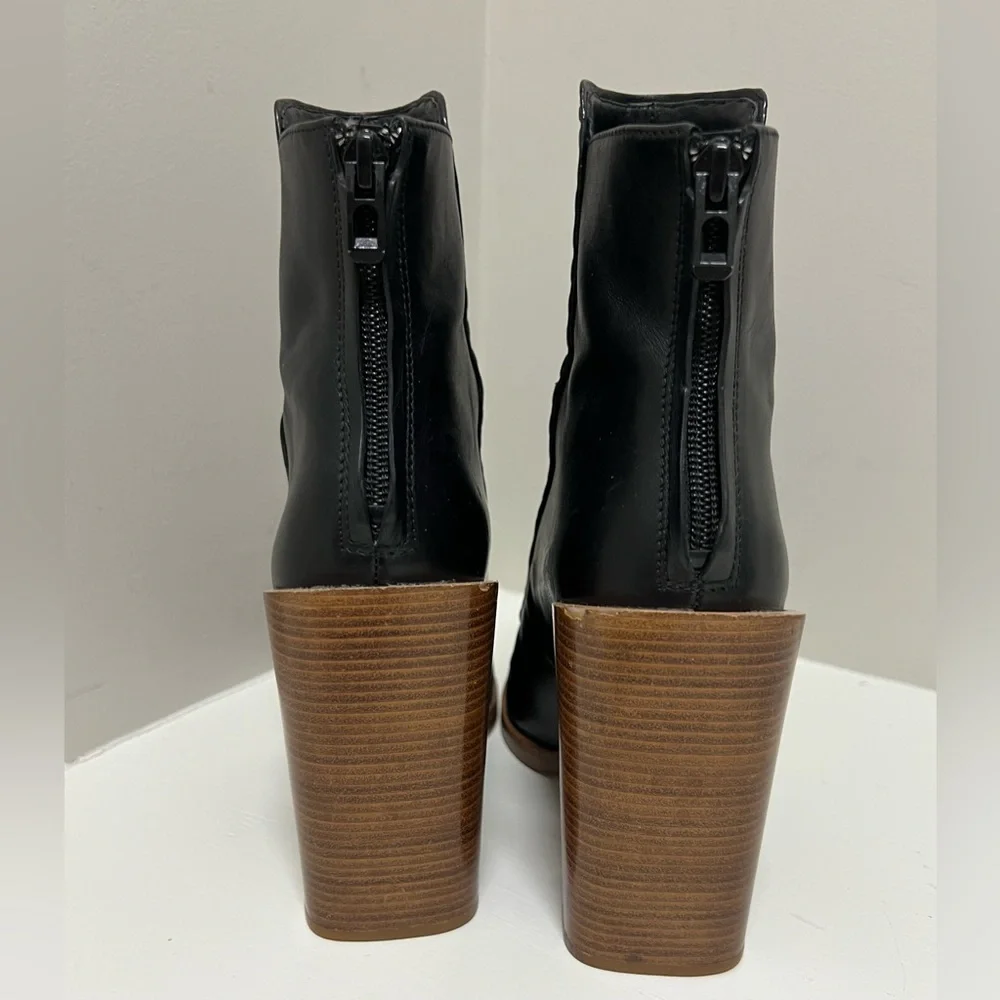 3.1 Phillip Lim Jasper Saddle-Stitch Leather Black Bootie - Picture 5 of 8